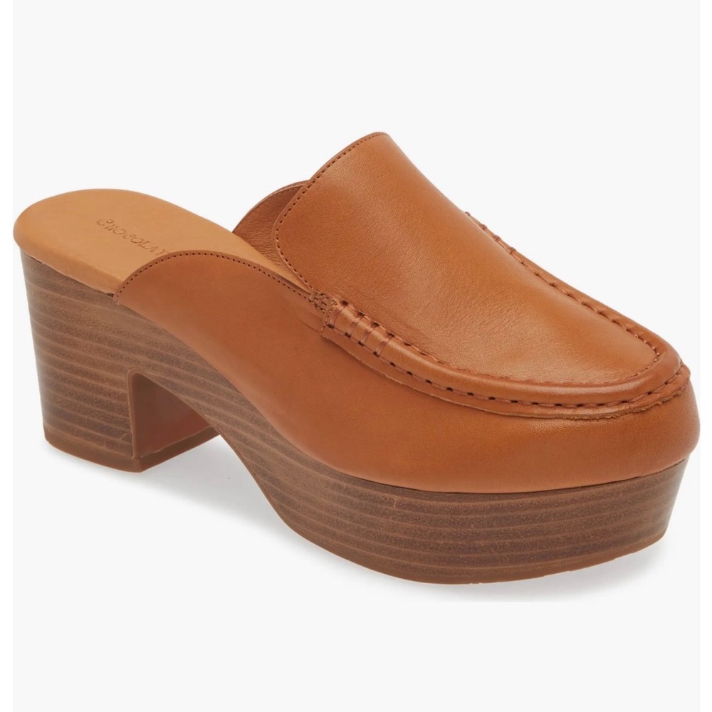 Chocolat Blu Gemm Platform Loafer Mule Size 6.5